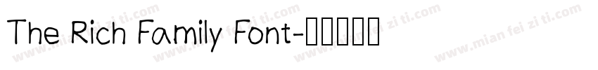 The Rich Family Font字体转换